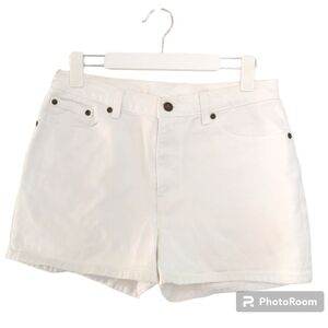 VINTAGE Jeanology White Denim Shorts